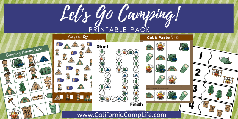 Let’s Go Camping Printable Pack for Kids