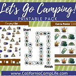 Let's Go Camping Printable Pack for Kids