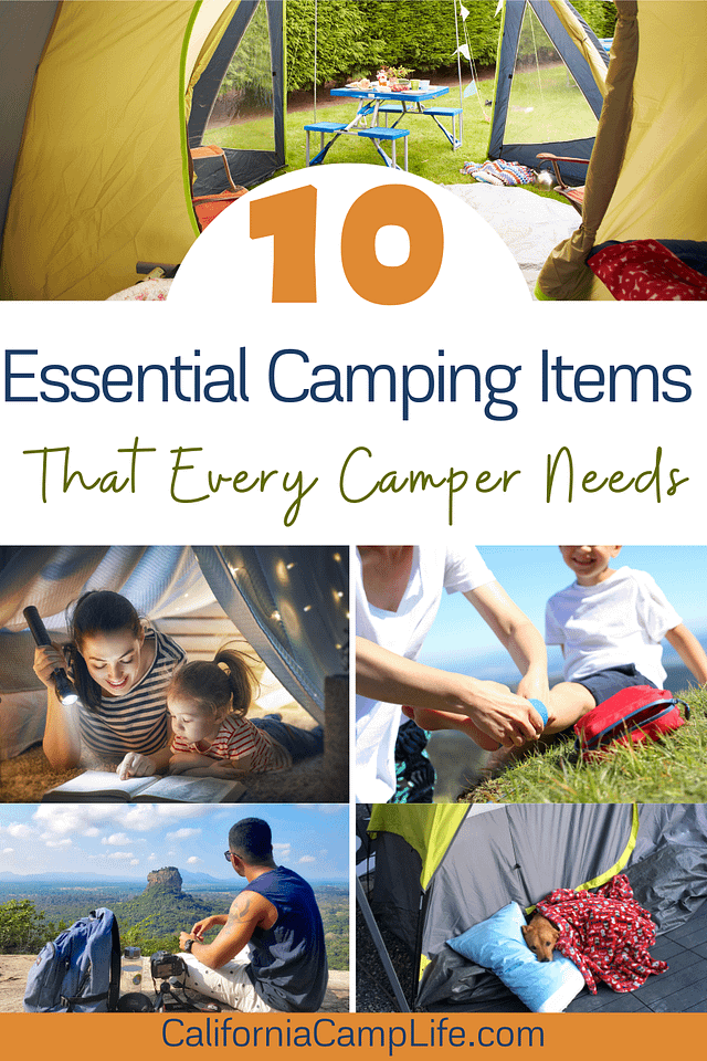 10 Essential Camping Items that Every Camper Needs Collage