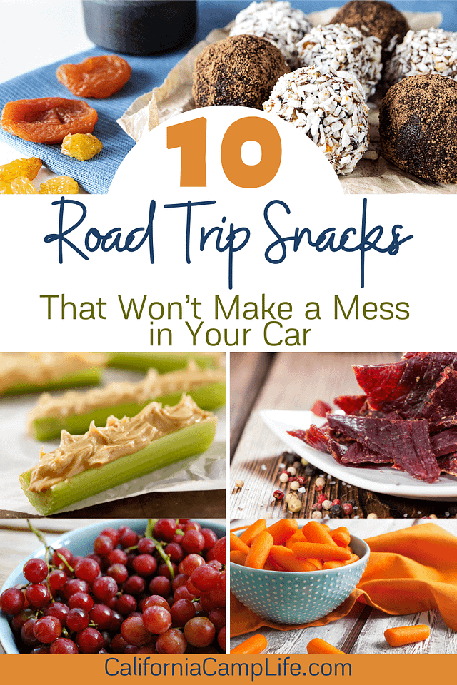 Road Trip Snacks That Won't Make a Mess In Your Car Banner