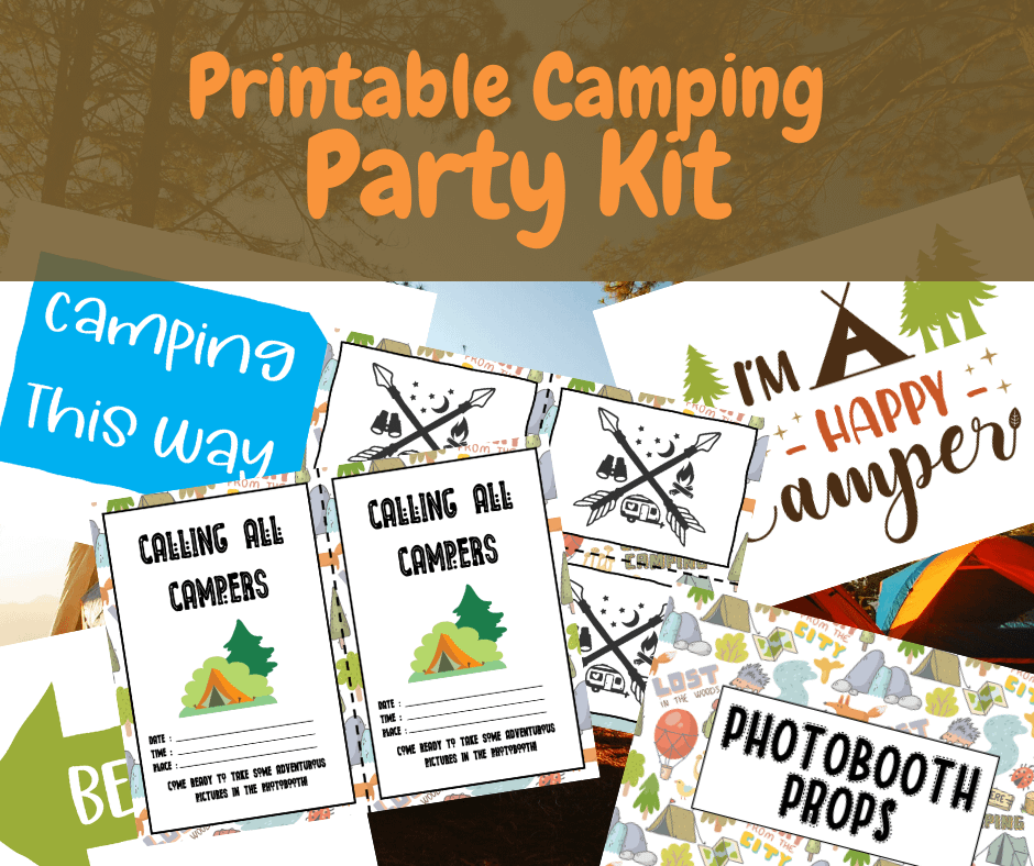 Printable Camping Party Kit